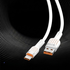 DT-450 SOFT SILICONE QUICK CHARGE & USB DATA CABLE