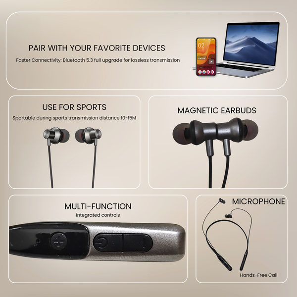 NK-03 Magnetic Wireless Neckband