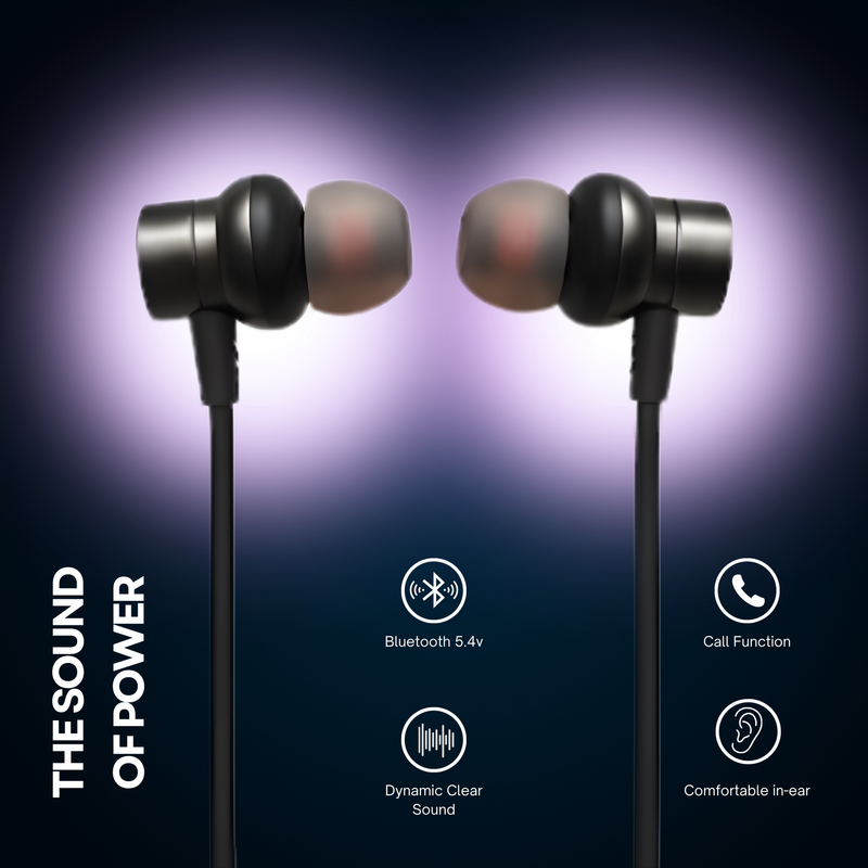 NK-25 Wireless Neckband with 165H Playback