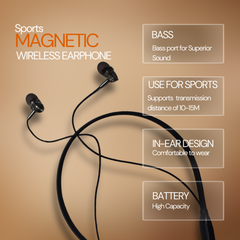 NK-02 Sports Magnetic Wireless Earphone