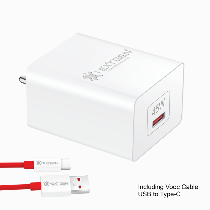 CH 210 45W VOOC Type-C Dash Charging Adapter