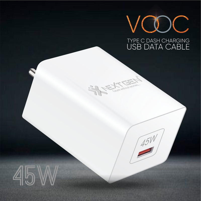 CH 210 45W VOOC Type-C Dash Charging Adapter