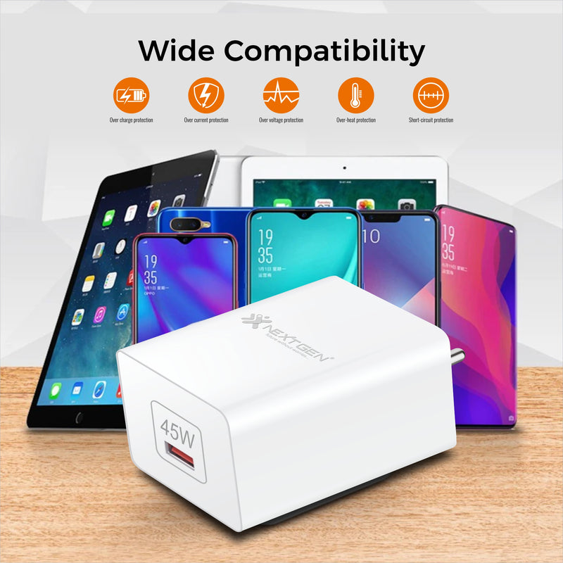 CH 210 45W VOOC Type-C Dash Charging Adapter