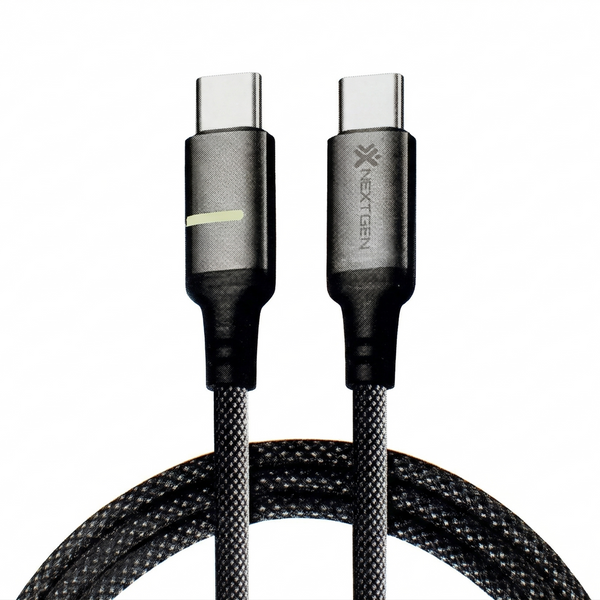 DT-454 100W TYPE-C TO TYPE-C LED FAST CHARGING DATA CABLE